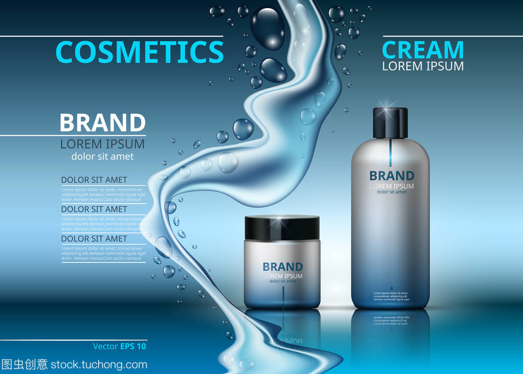 藍(lán)色瓶中的水潤(rùn)奇跡 保濕面霜與身體霜